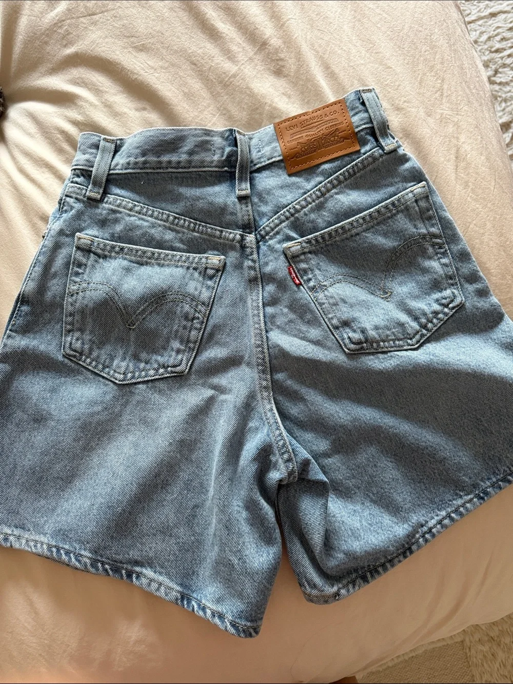 Levi's Light Blue High Baggy Shorts - 24